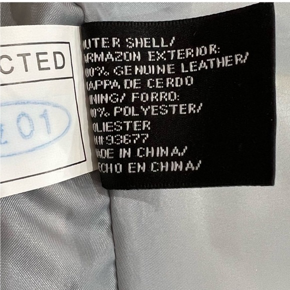 MixIt Silver Leather Moto Jacket Large Y2K - Picture 4 of 13